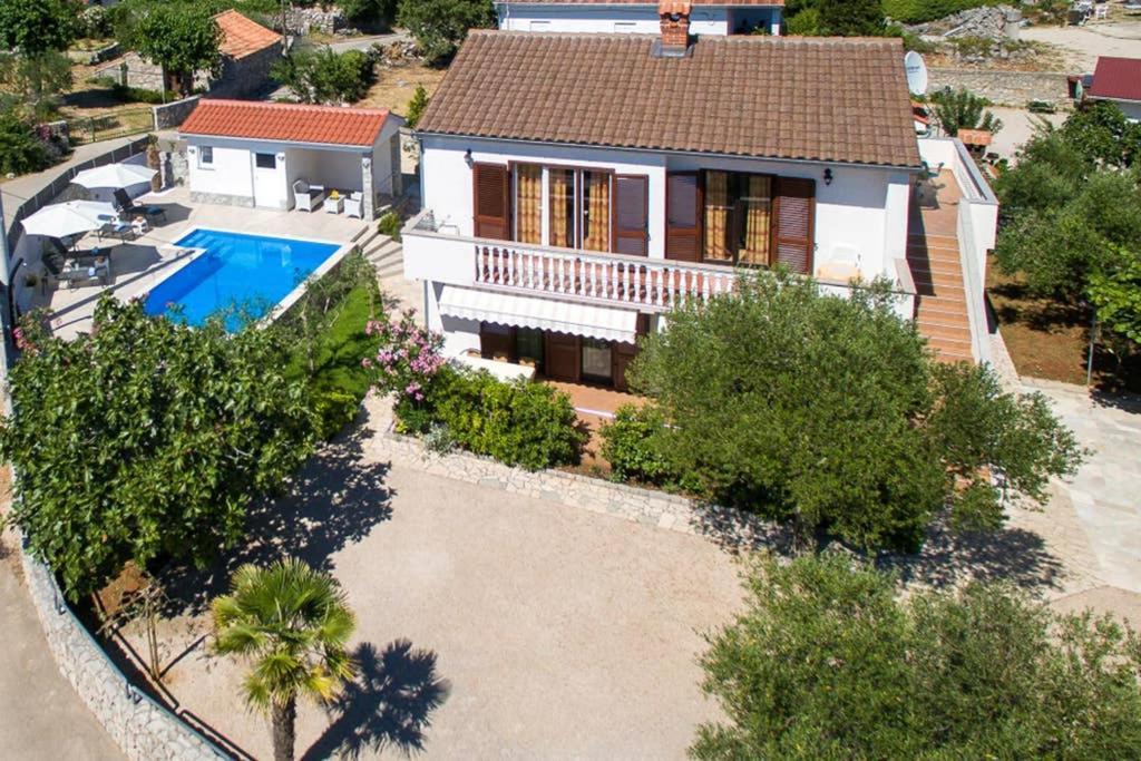 Adria-Holiday House With A Private Pool In Krk Корнич Экстерьер фото