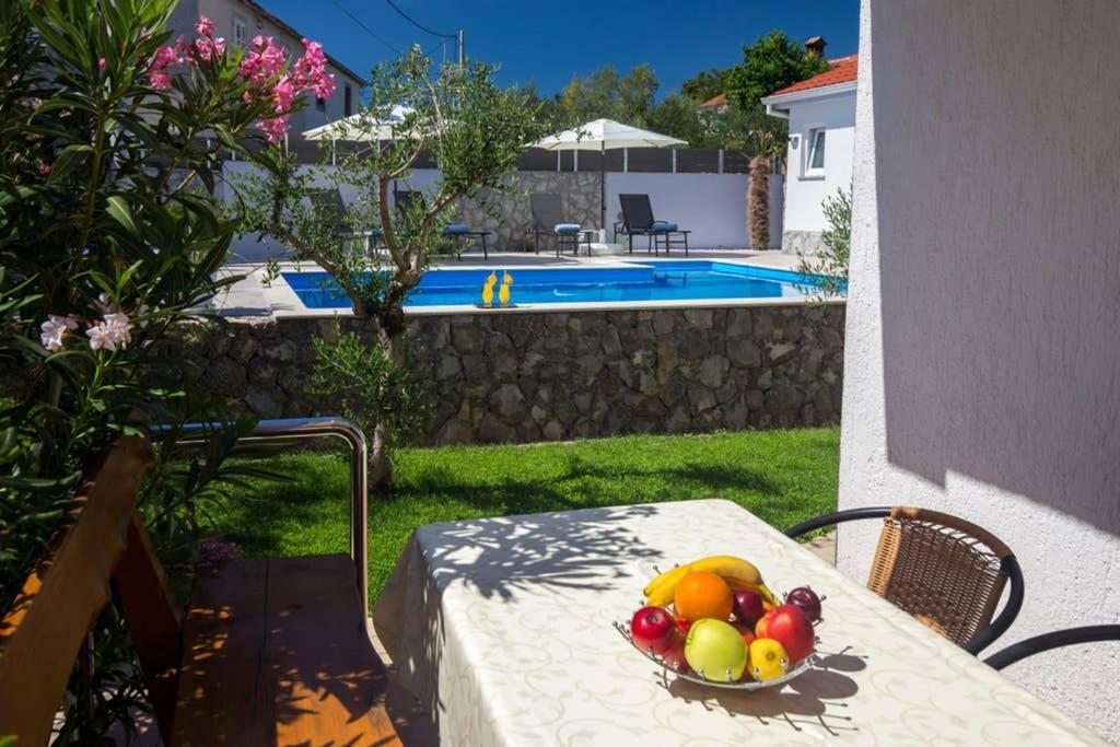 Adria-Holiday House With A Private Pool In Krk Корнич Экстерьер фото
